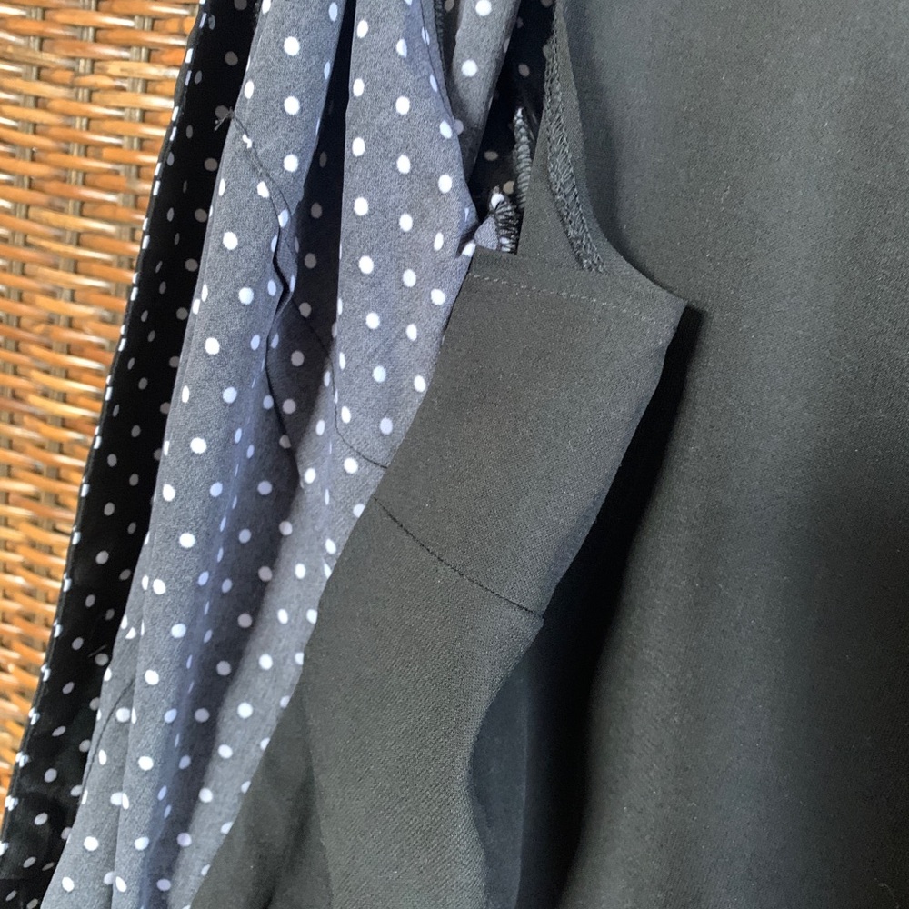 Polka Dot 1 Piece Top with Jacket - Picture 5 of 8